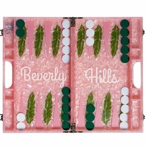 RARE and Sold out- Anthropologie BACKGAMMON BEVERLY HILLS set